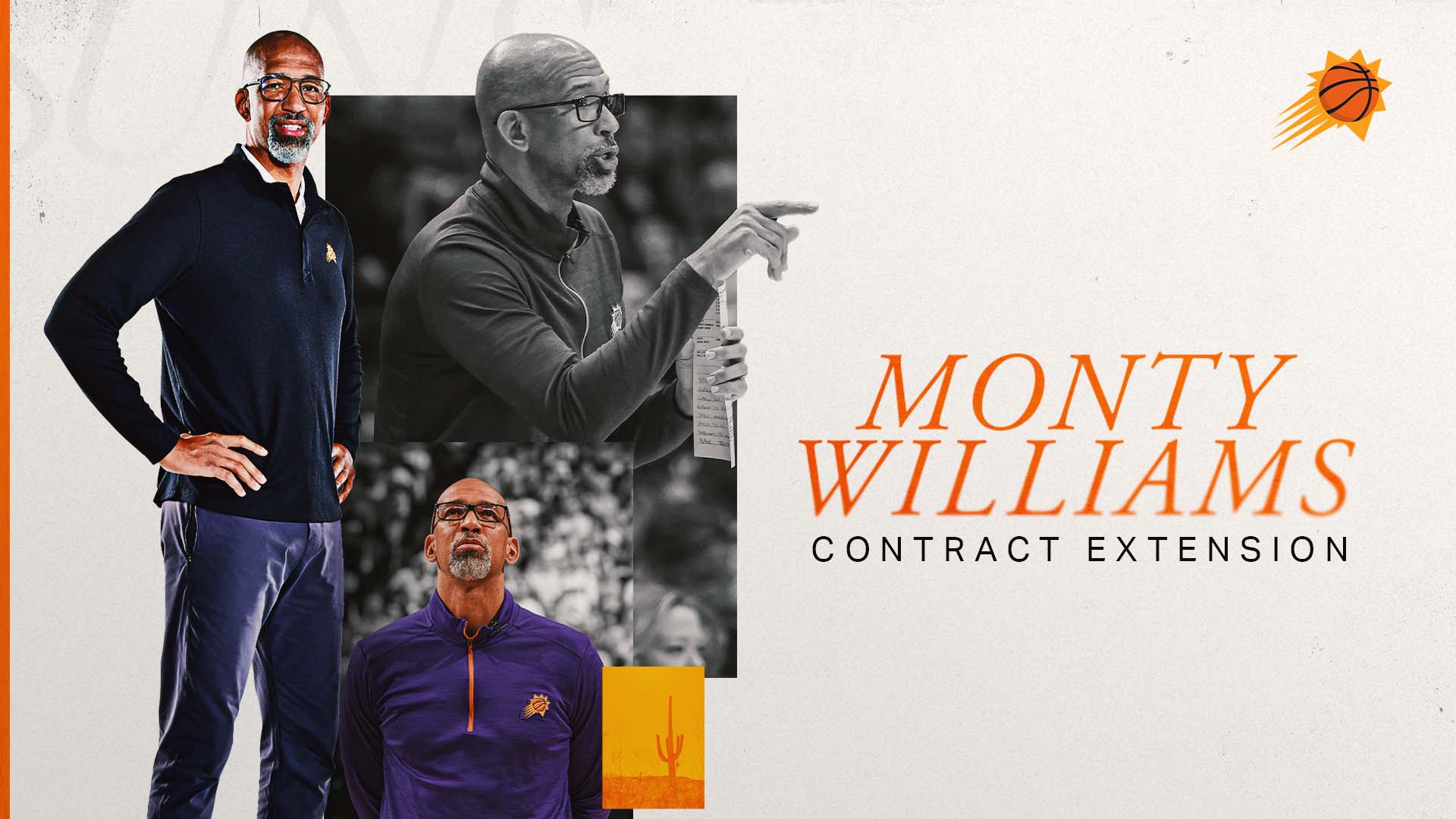 SUNS AND HEAD COACH MONTY WILLIAMS AGREE TO CONTRACT EXTENSION